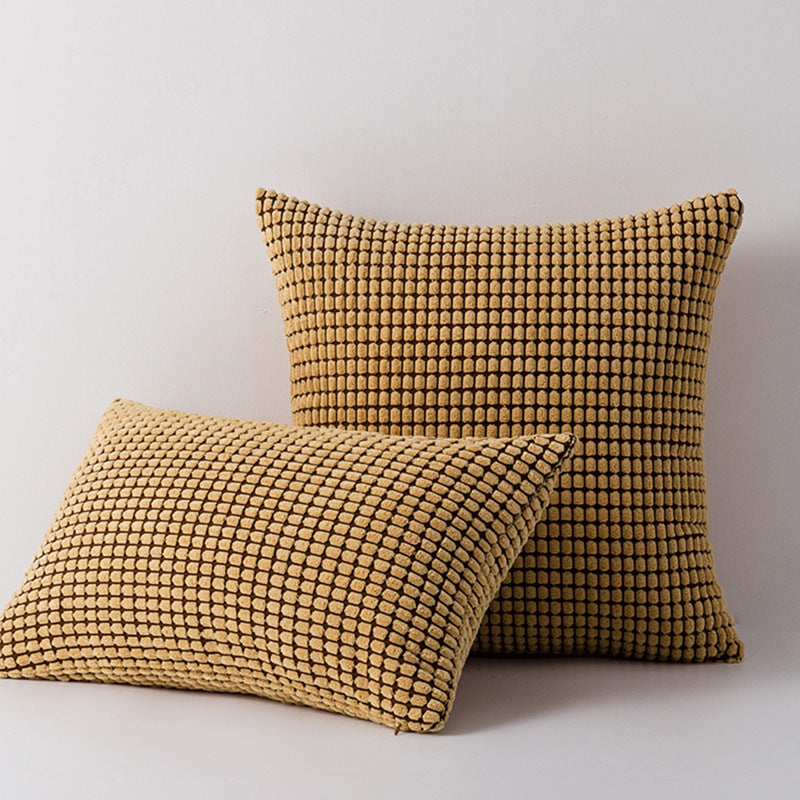 Textured Plush Decorative Pillow Set