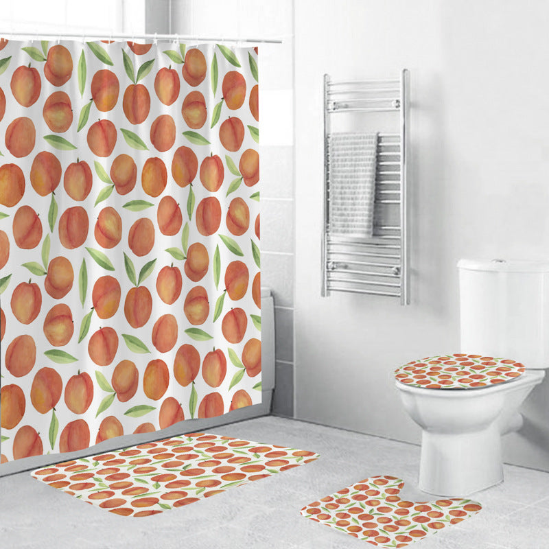 Floral-Patterned Bathroom Accessory Set Bowlift