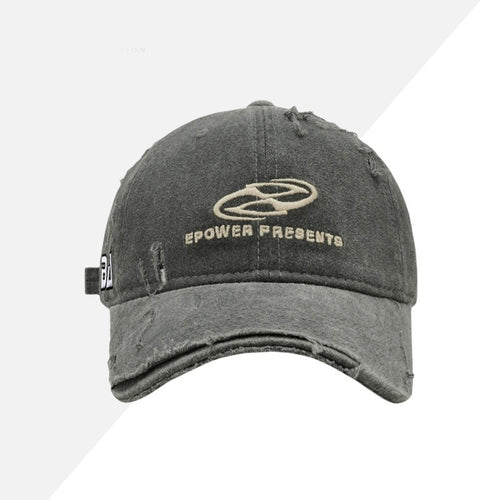 Distressed Adjustable Sports Cap