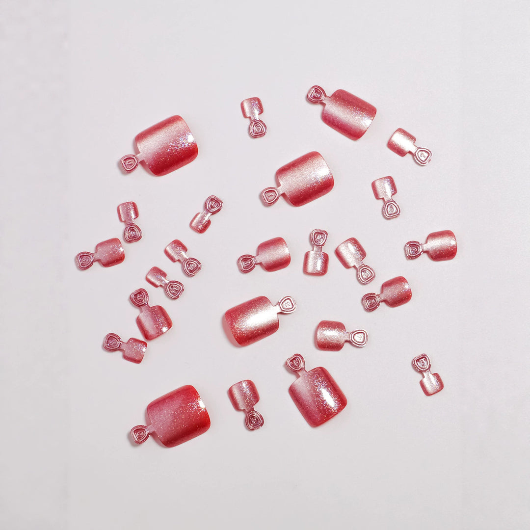 Decorative Glitter Press-On Nail Set Bowlift