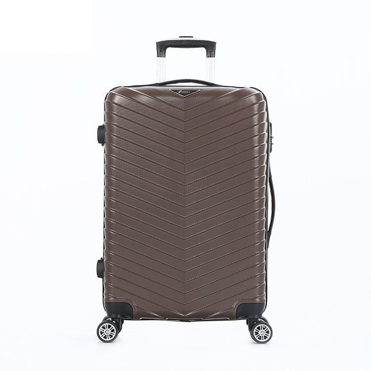 Unisex Chevron Patterned Hard Shell Travel Suitcase Bowlift