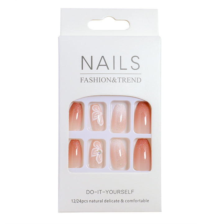 DIY Elegant Press-On Nails Set Bowlift
