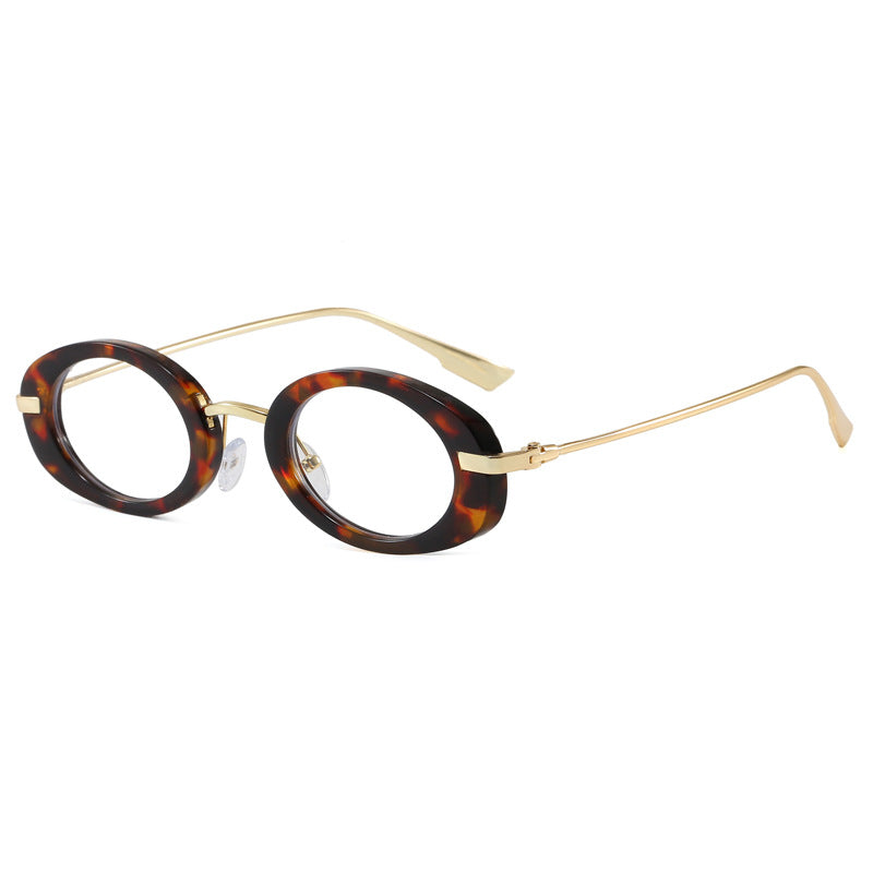 Fashionable glasses with oval frame Bowlift