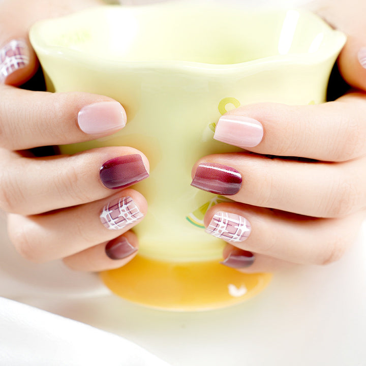 Stylish Gradient Press-On Nail Set Bowlift