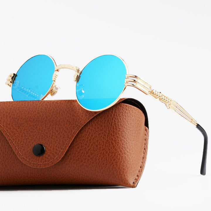 Women Artistic Round Glasses Bowlift