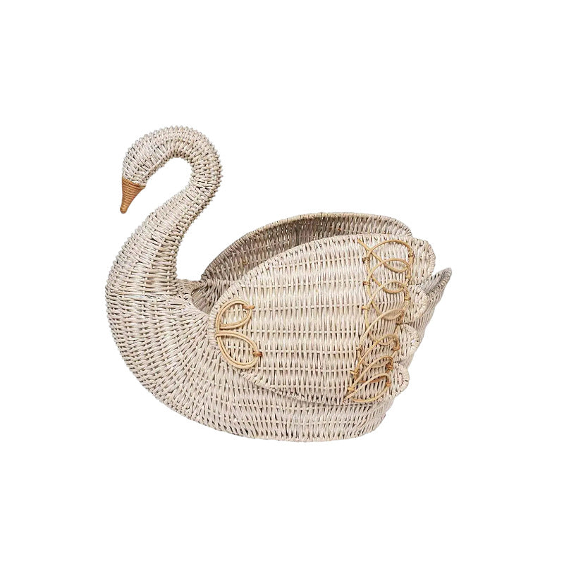Playful laundry basket in the shape of a swan Bowlift