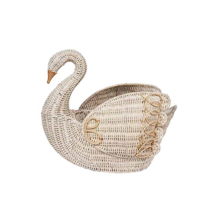 Playful laundry basket in the shape of a swan Bowlift