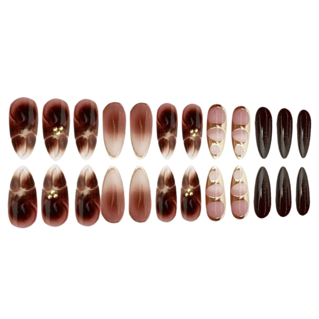 Decorative Press-On Nail Art with Unique Design Bowlift