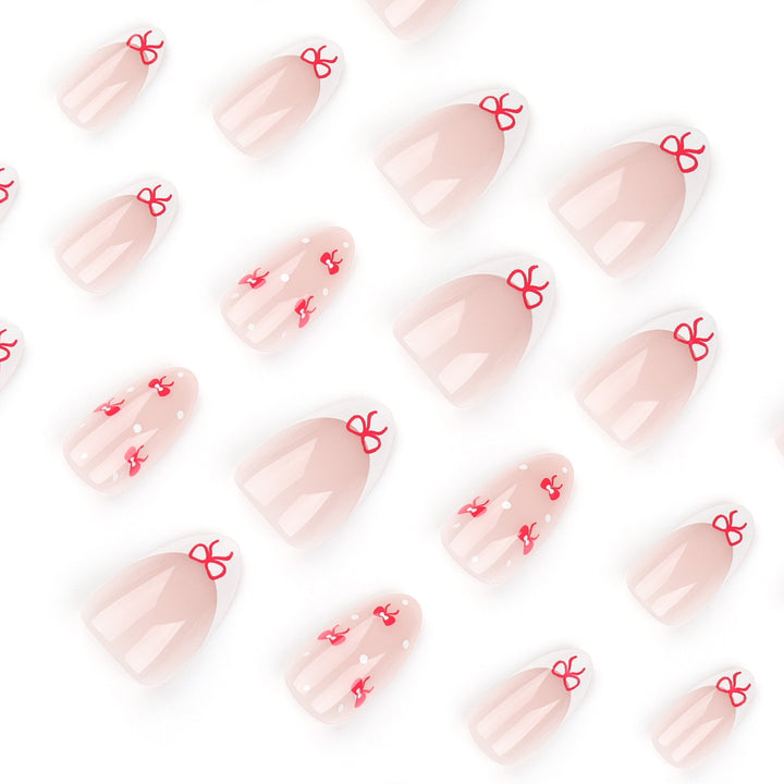 Artful nail extensions with an elegant leaf pattern Bowlift