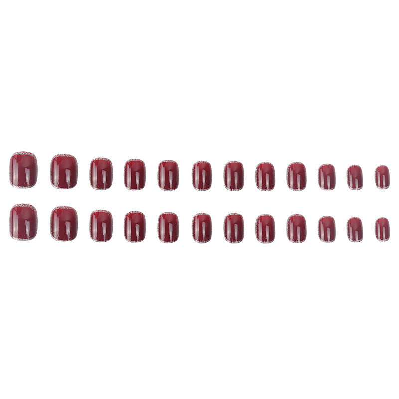 Elegant Glossy Press-On Nail Art Bowlift