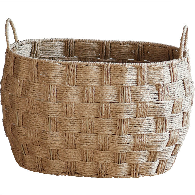 Decorative storage basket made of natural material Bowlift