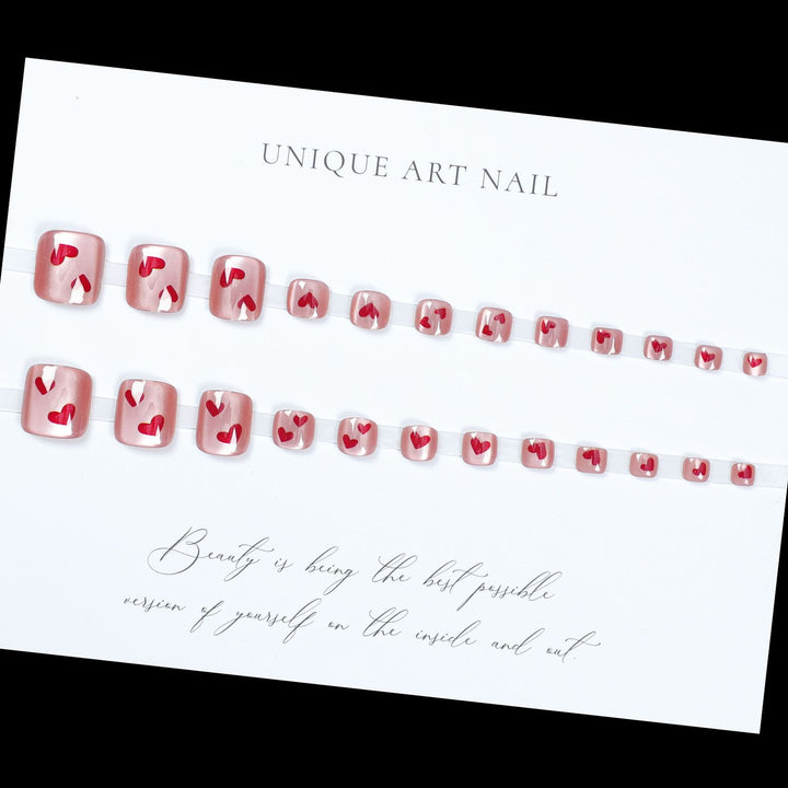Creative Heart-Themed Nail Art Set Bowlift
