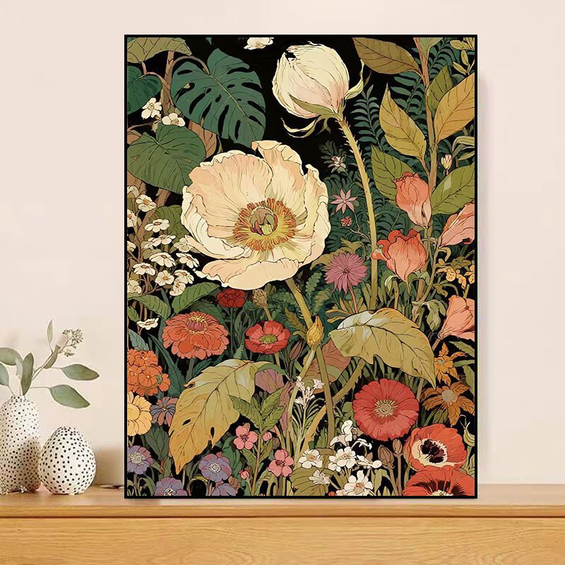 Floral-Themed Canvas Artwork Bowlift