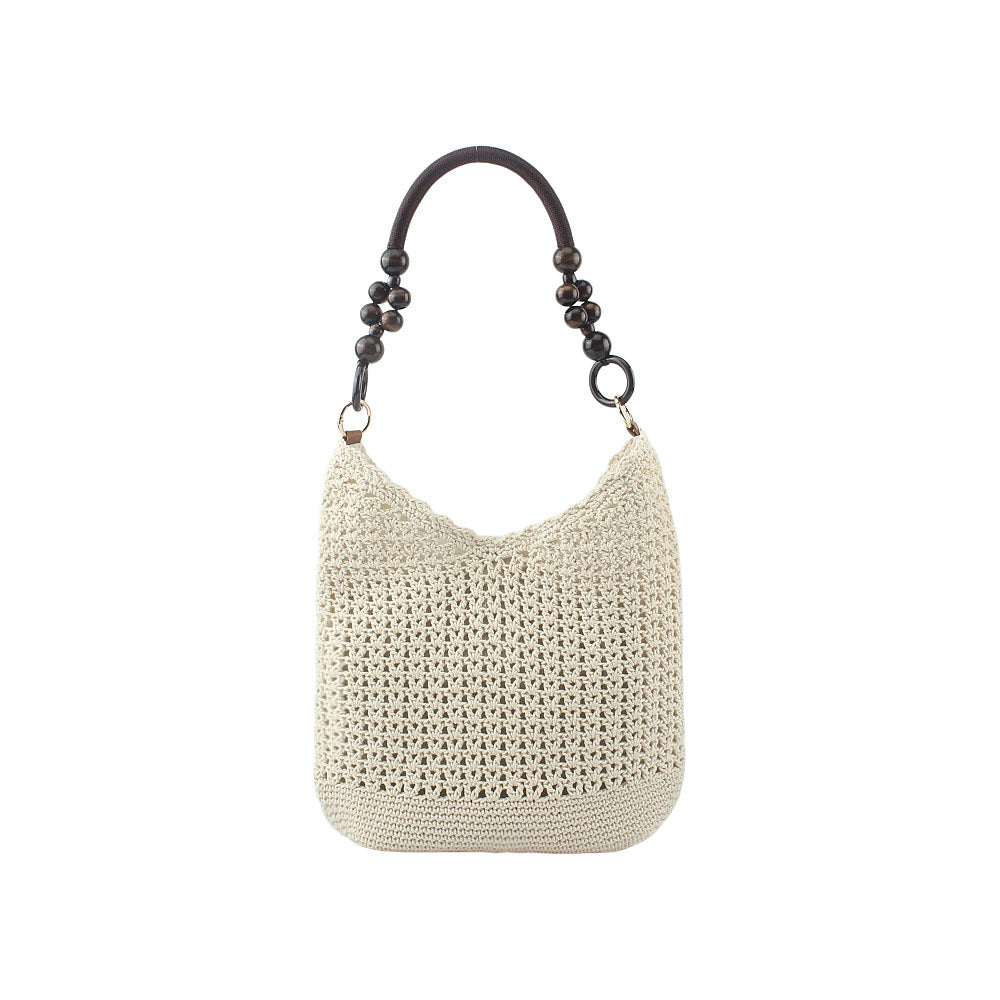Handcrafted bag with wooden handles Bowlift