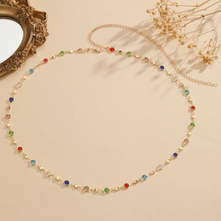 Colorful Gemstone Eyewear Chain Bowlift