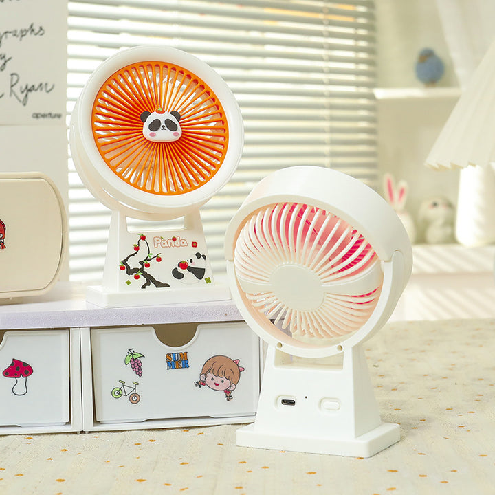 Ladies portable mini fan with cute panda design Bowlift