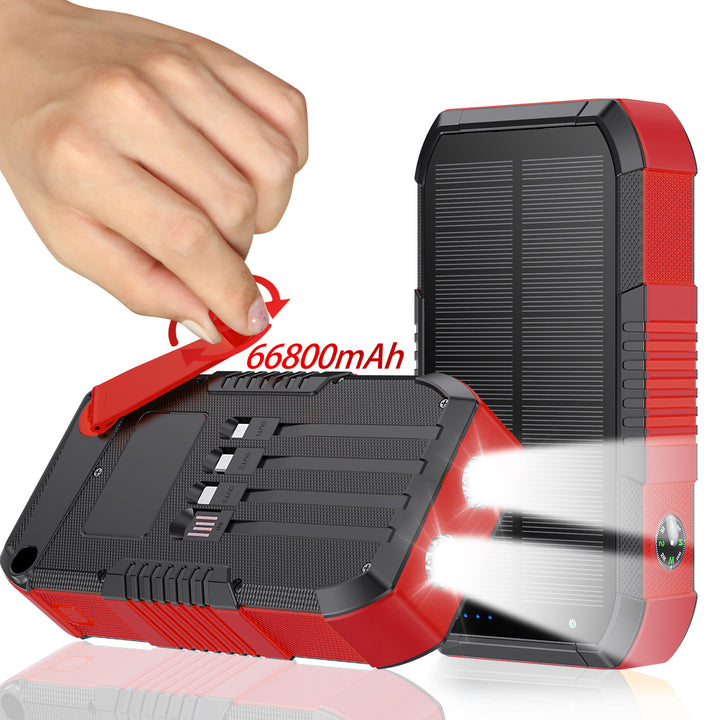 Solar Powerbank with 66800Mah and LED lamp Bowlift