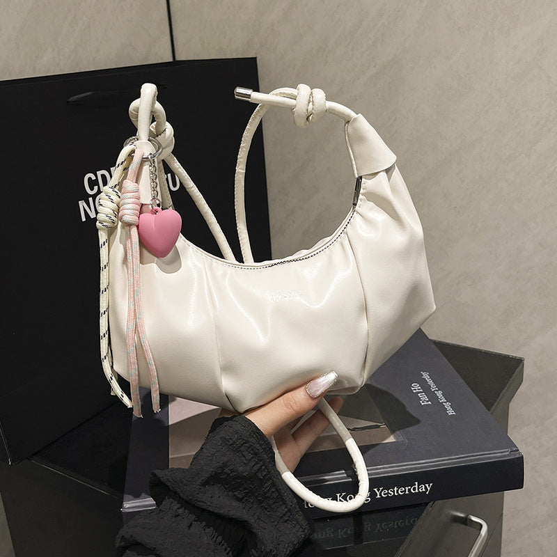 Stylish Leather Hobo Handbag Bowlift