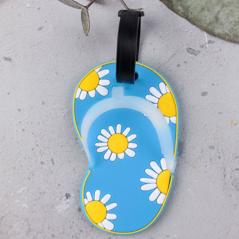 Fun Floral Flip-Flop Luggage Tag Bowlift