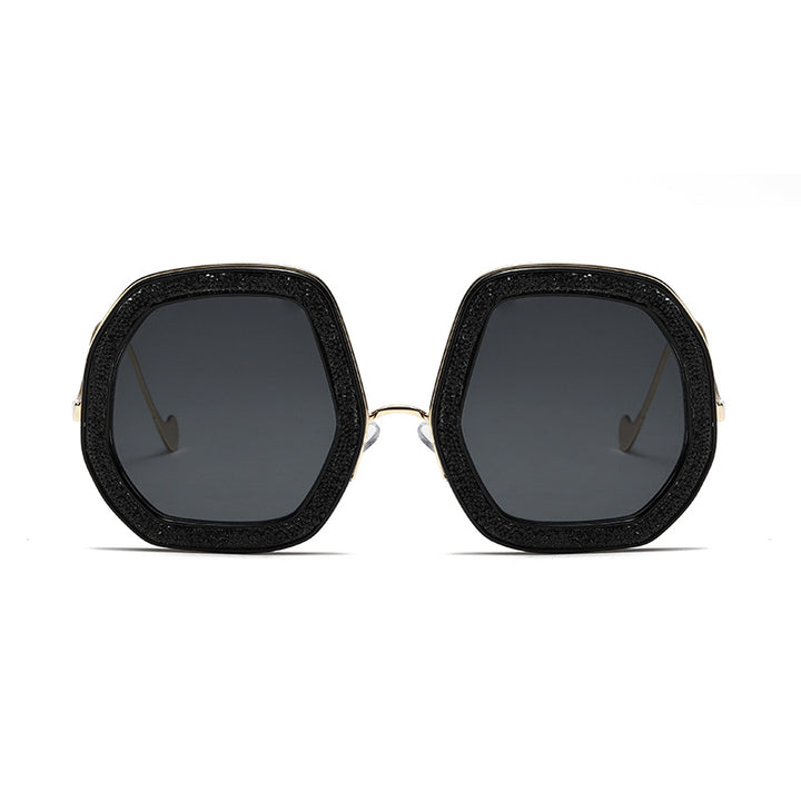 Women's geometric sunglasses with luxurious frame Bowlift