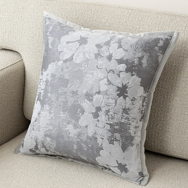 Floral Embroidered Cushion