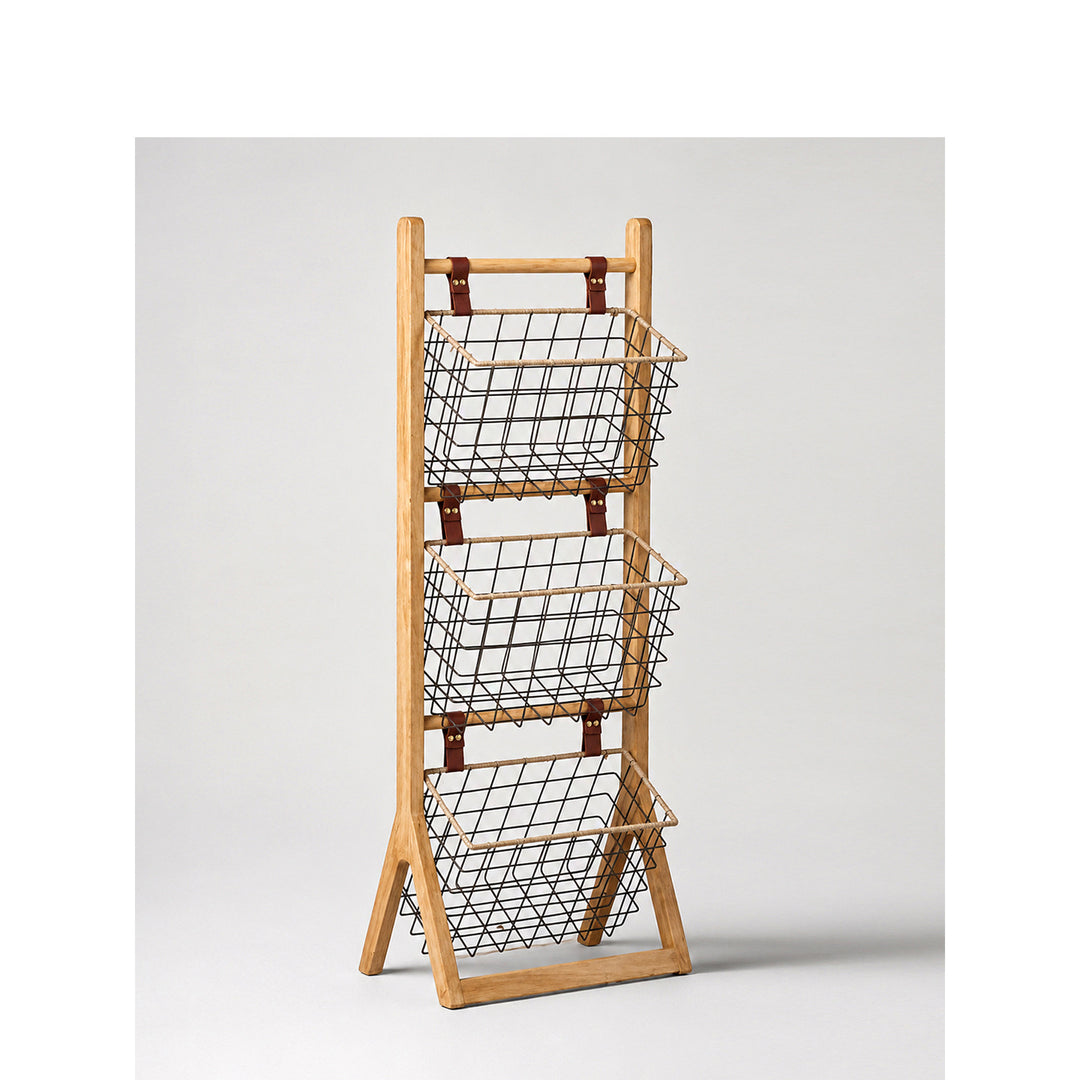 Multifunctional Wire Basket Stand Bowlift