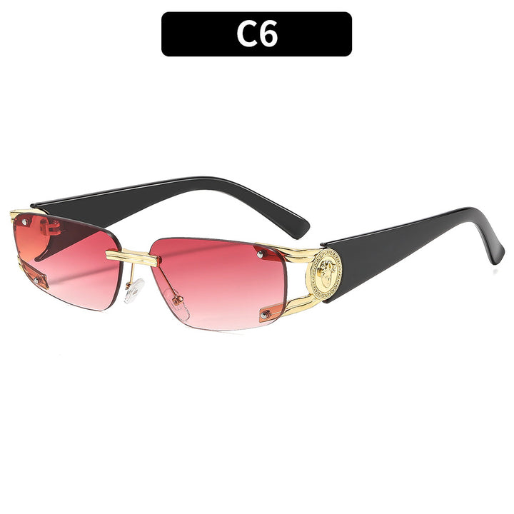 Sleek Architectural Shield Sunglasses