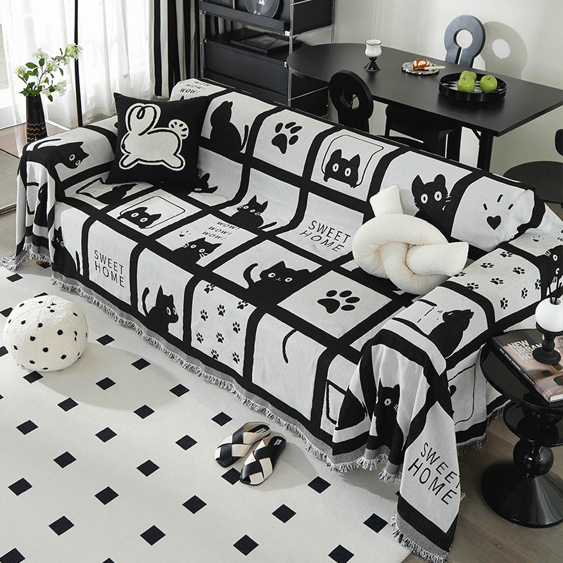 Artistic Cotton Throw Blanket