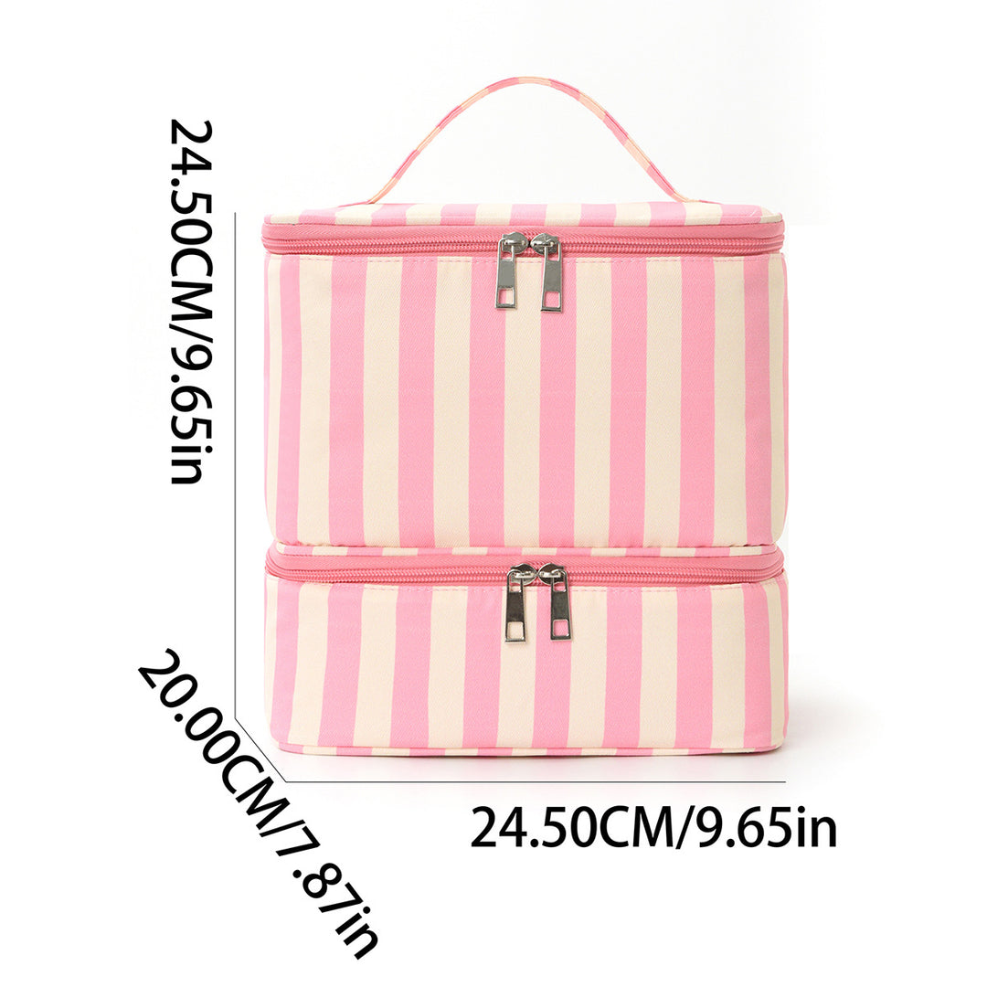 Cosmetic organizer with multiple compartments and removable interior Bowlift