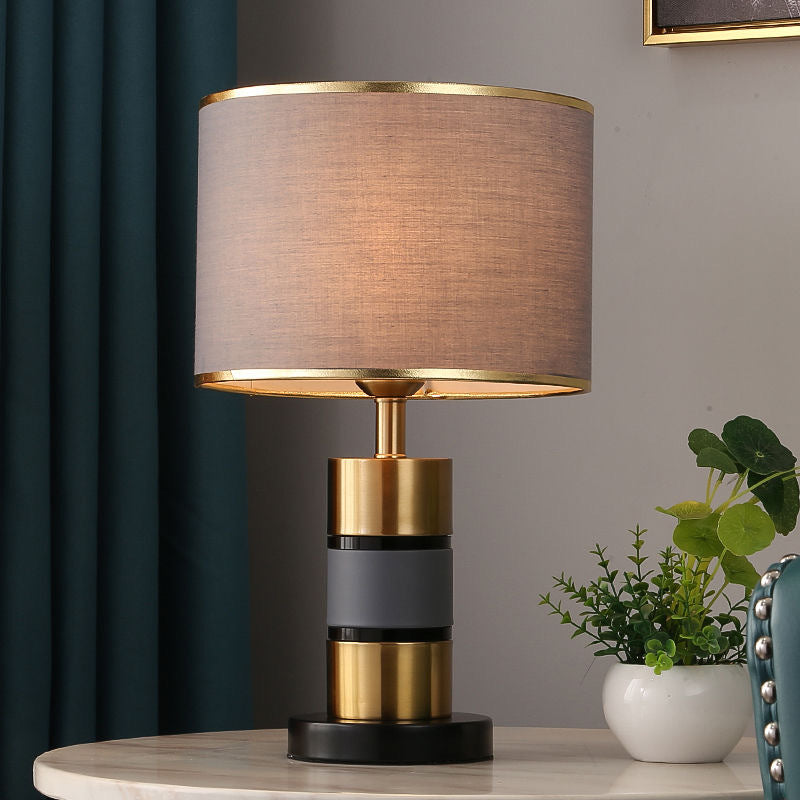 Modern Table Lamp with Geometric Design