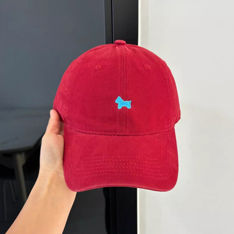 Women's Casual Embroidered Dog Cap Bowlift