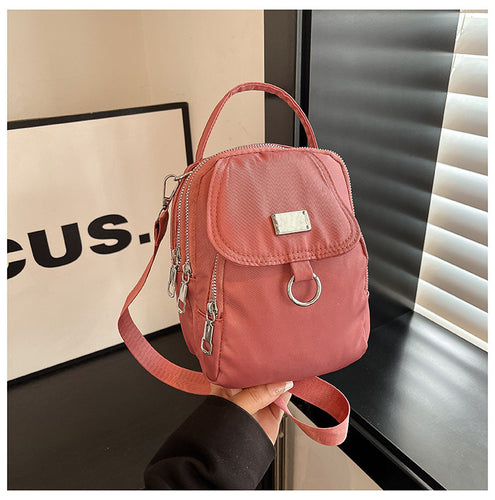 Compact Multi-Pocket Mini Backpack