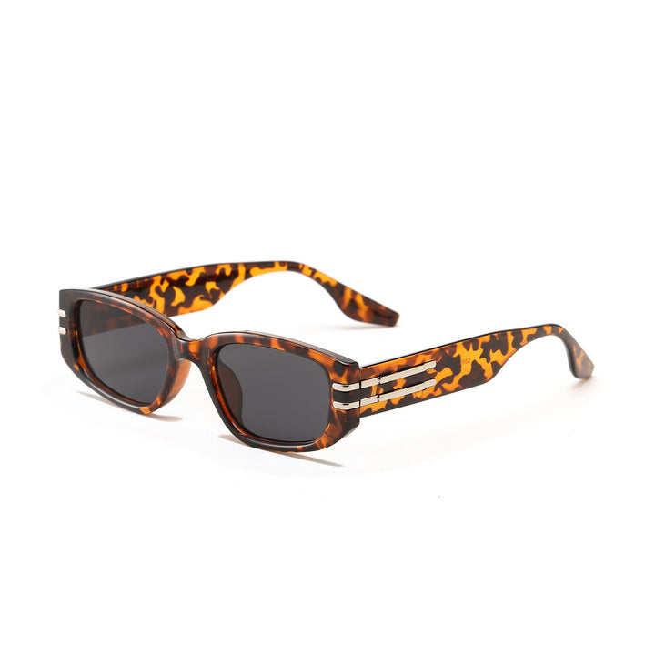 Women's fashionable rectangular sunglasses with elegant metal accents Bowlift