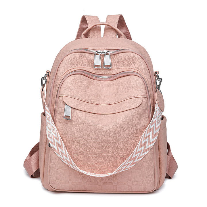 Versatile Textured Backpack with Multiple Compartts Bowlift