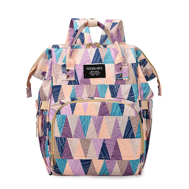 Playful Unicorn Print Diaper Backpack Bowlift