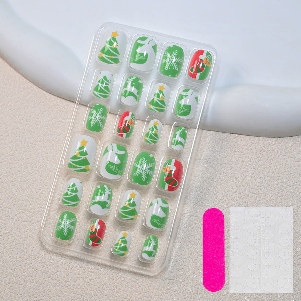 Themed Summer Beach Nail Art Press-On Nails Bowlift