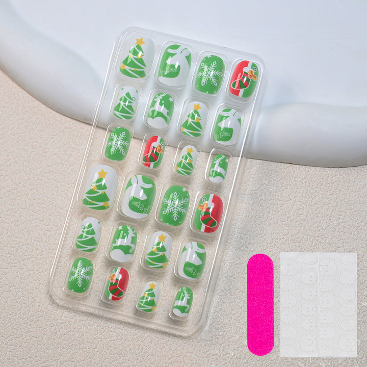Themed Summer Beach Nail Art Press-On Nails Bowlift