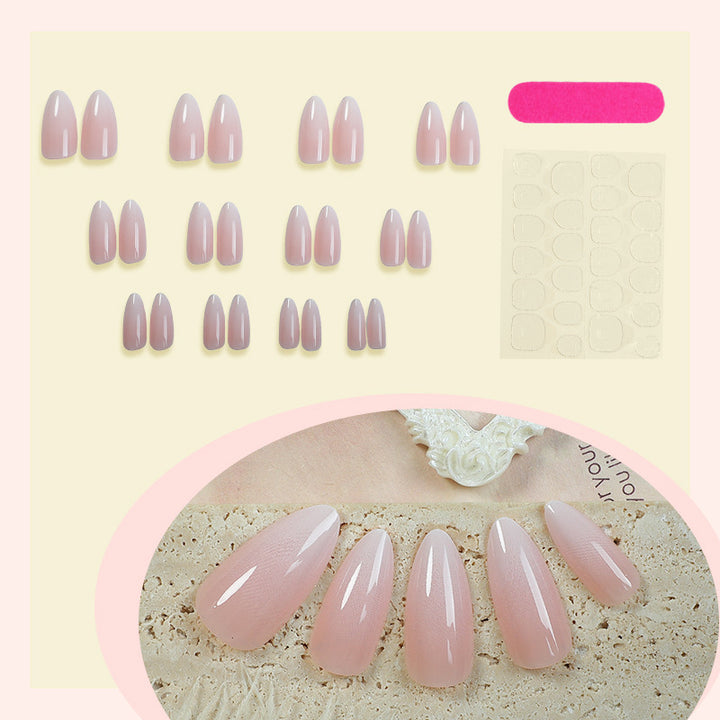 Artificial nail set with flexibly adjustable forms Bowlift