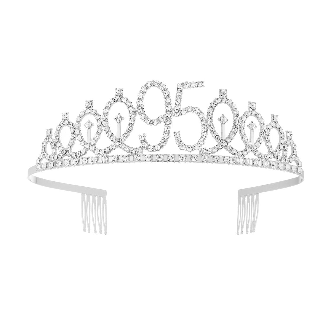 Women's Crystal-Embellished Tiara with Elegant Design Bowlift
