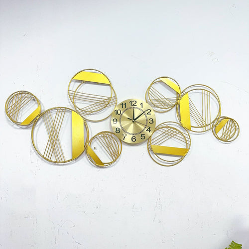 Abstract Geometric Wall Clock Art Bowlift