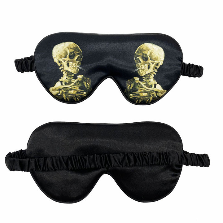 Unisex soft ergonomic sleep mask with contoured eye area and adjustable elastic band Bowlift
