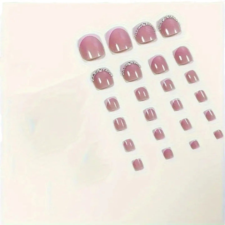Elegant Rhinestone-Accented Pedicure Bowlift