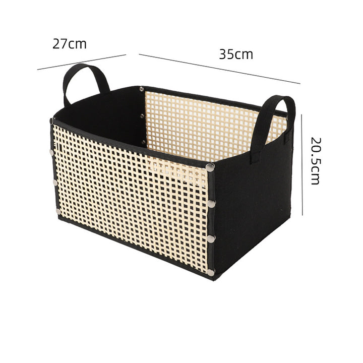 Multifunctional storage bowl made of bamboo and textile Bowlift