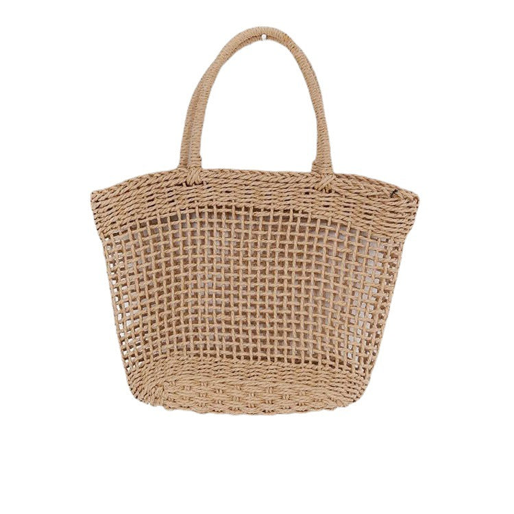 Elegant basket bag with stylish weaving and fashionable scarf Bowlift