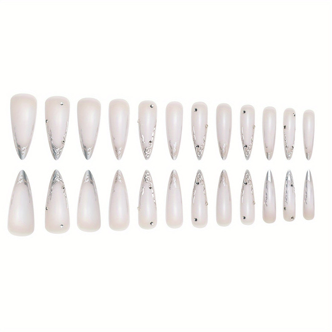 Premium Artistic Stiletto Nail Extensions Bowlift