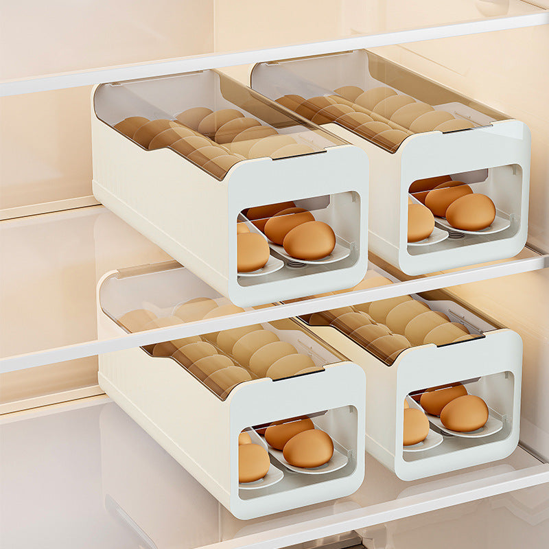 Countertop Transparent Airtight Large-Capacity Egg Storage Organizer Bowlift