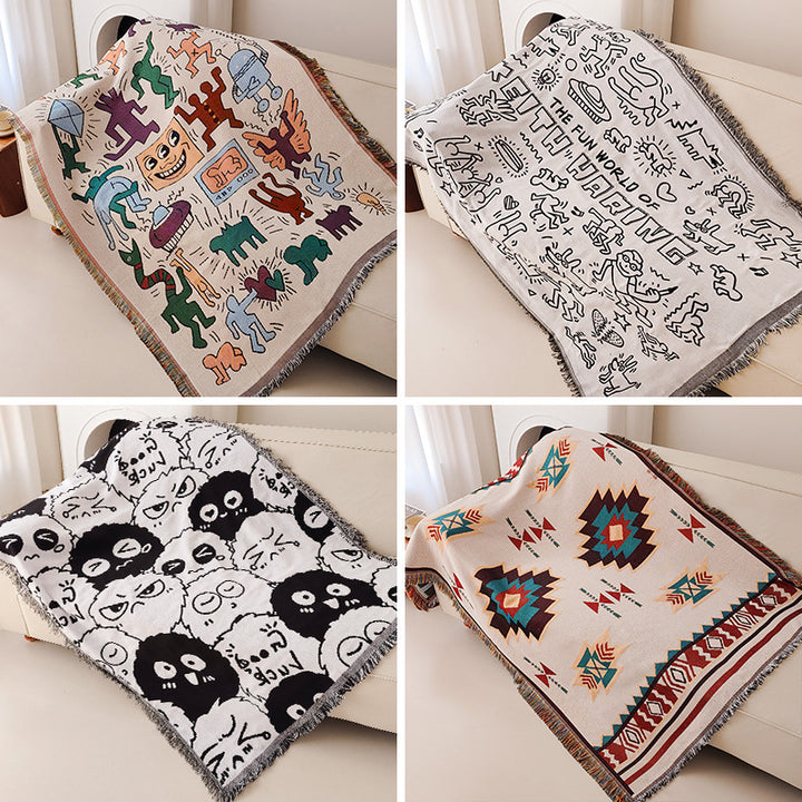 Whimsical Artwork Throw Blanket