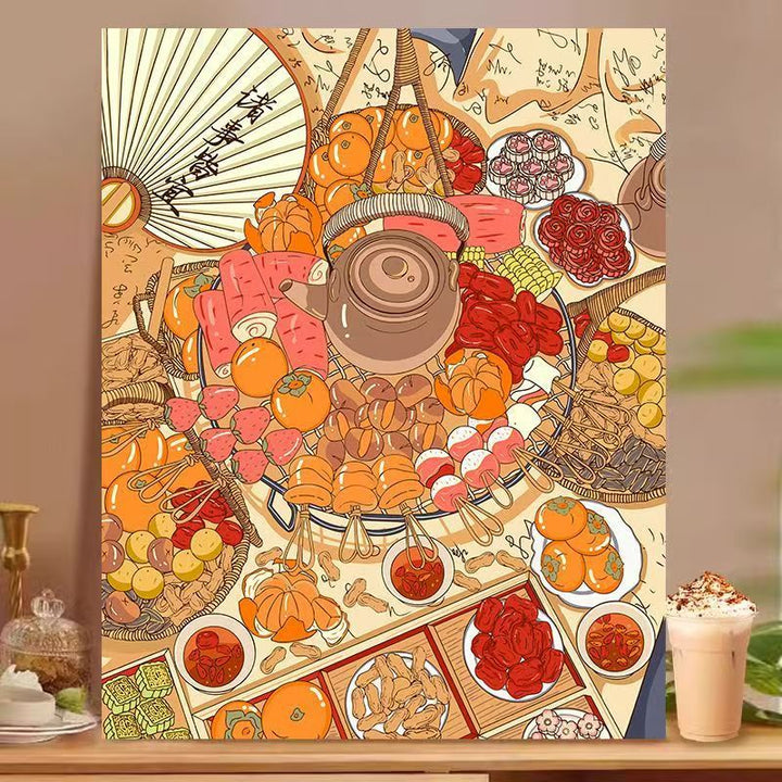 Dessert-Inspired Decorative Canvas Art Bowlift