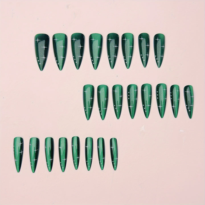 Glittering Starlit Nail Art Bowlift