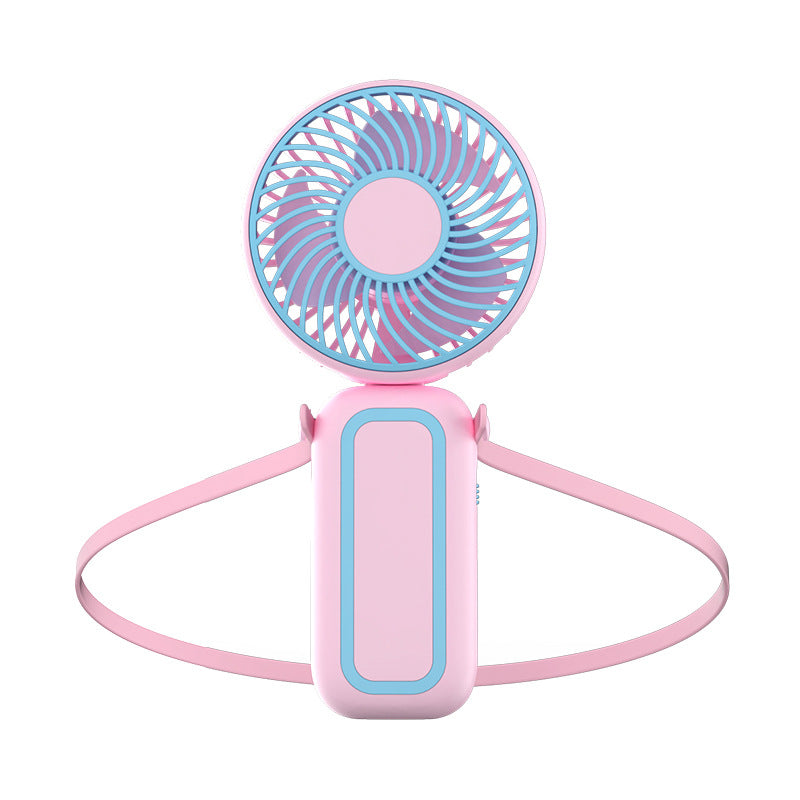 Cooling hands-free rechargeable dual bear-ear neck fan with adjustable speeds Bowlift